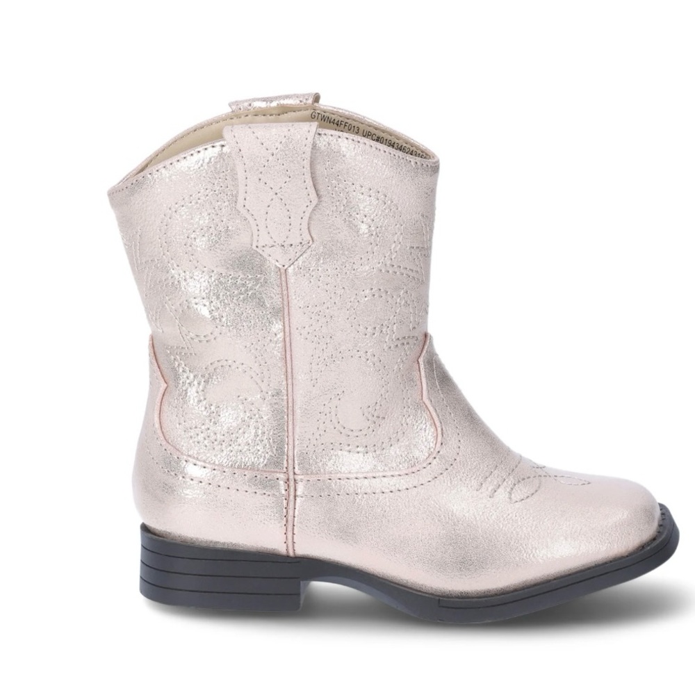 Wonder Nation Kids Boots in Shimmering Silver